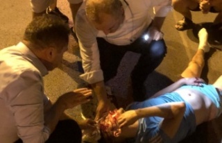 Kaza yapan gence ilk müdahale ALKÜ Rektöründen