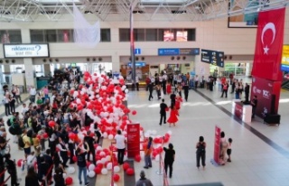 Antalya Havalimanı'nda 100. yıl kutlamaları