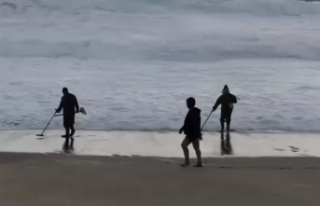 Alanya’da defineciler sahili karış karış taradı