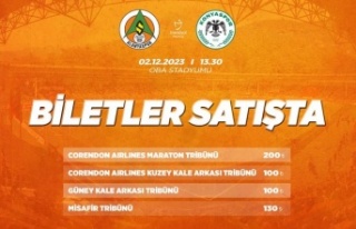 Corendon Alanyaspor- Tümosan Konyaspor maçı biletleri...