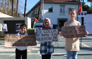 Alanya’da Gazzeli şehit çocuklar için anlamlı...