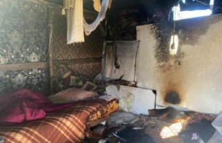 Baraka yangını ekipleri alarma geçirdi