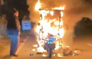 Alanya'da alevler içinde küle dönüşünü...