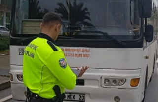 Alanya'da halk otobüsleri ceza yedi