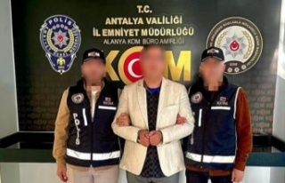 Kırmızı bültenle aranan şahıs Alanya'da...