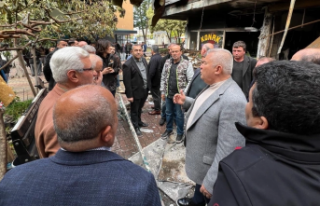 Şahin'den zarar gören esnaflara destek sözü