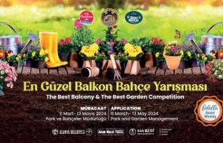 En Güzel Balkon Bahçe Yarışması başvuruları...