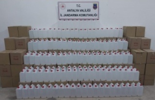 Gazipaşa'da 7 ton kaçak alkol ele geçirildi