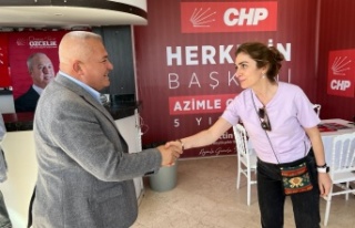 Şahin'den Özçelik'in seçim ofisine ziyaret