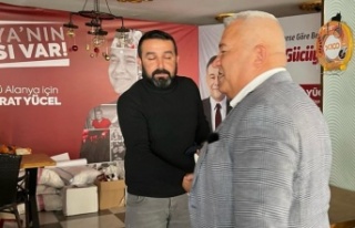 Şahin'den Yücel’in seçim ofisine ziyaret