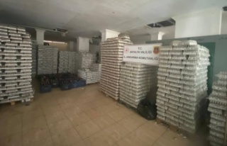 Alanya'da 9 ton kaçak votka ele geçirildi