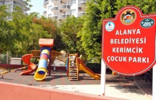 Alanya Belediyesi Kerimcik Parkı’nı yeniledi