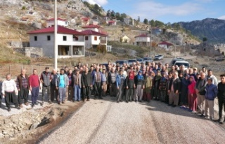 Sapadere'nin asfalt hayali gerçekleştirildi