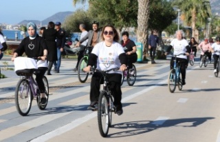 Kadınlar hayallerine pedal çevirdi