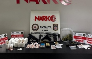 Alanya'da 45 adrese narkotik baskını