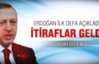 Erdoğan itiraf etti!