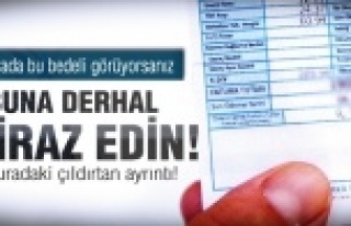 Faturadaki çıldırtan ayrıntı!