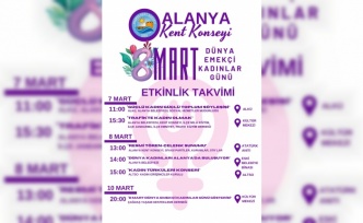 Alanya'nın 8 Mart programı