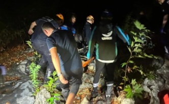 Alanya'da araç uçuruma yuvarlandı: 1 ölü, 1 yaralı var