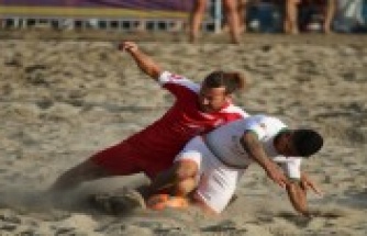 Plajda futbol heyecanı başlıyor