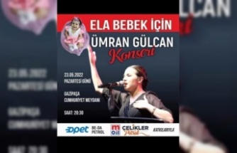 Gazipaşa'da Ela bebek yararına konser