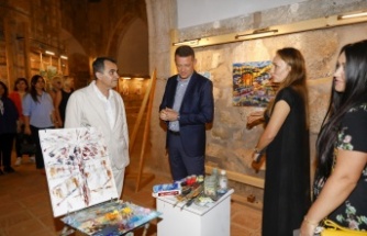 11 Ukraynalı sanatçının gözünden Alanya resimleri sergisi açıldı