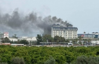 Alanya'da otel lojmanında yangın paniği
