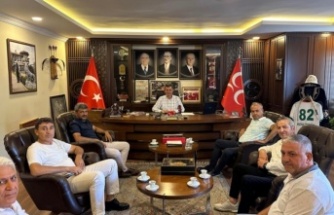 Muhtarlardan MHP Alanya İlçe Başkanı Türkdoğan’a ziyaret!