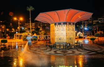 Alanya’nın vitrini gece mesaisinde baştan sona temizlendi!