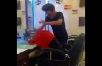 Alanyalı berber çıraklarından 'Nusret' taklidi