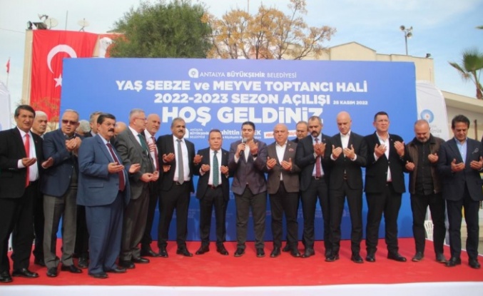 Örtü altı üretim üssü Antalya'da, 2022-2023 hal sezonu açıldı
