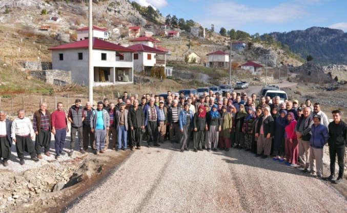 Sapadere'nin asfalt hayali gerçekleştirildi