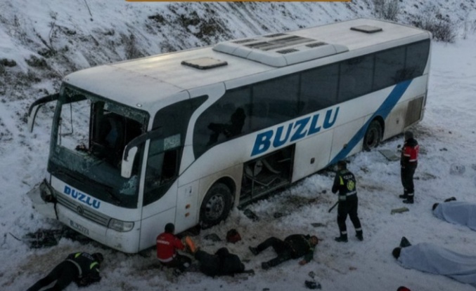 Otobüs faciasında 5 yolcu Alanya’dan