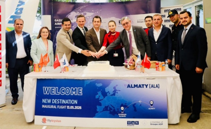 Kazakistan’dan Gazipaşa-Alanya Havalimanı’na ilk sefer