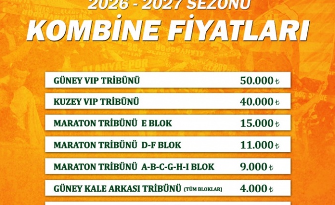 Alanyaspor kombine takvimi ve fiyatları belli oldu!