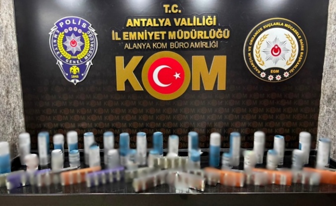 Alanya'da kaçak içki operasyonu!