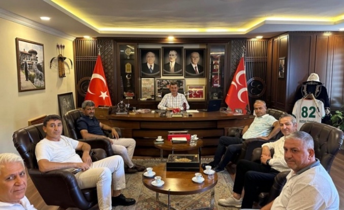 Muhtarlardan MHP Alanya İlçe Başkanı Türkdoğan’a ziyaret!