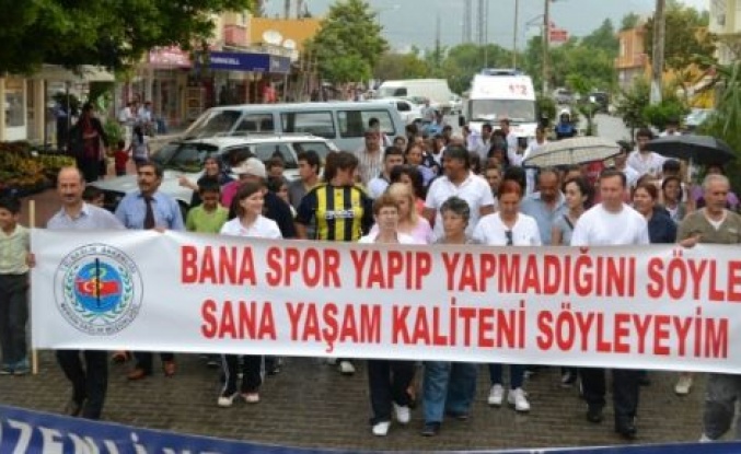 Bozyazılılar Sağlık İçin Yürüdü 