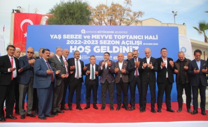 Örtü altı üretim üssü Antalya'da, 2022-2023 hal sezonu açıldı