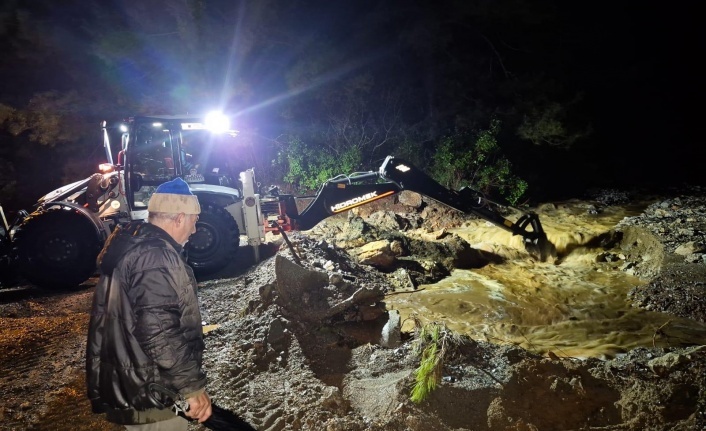 Alanya Belediyesi'nden gece baskın mesaisi