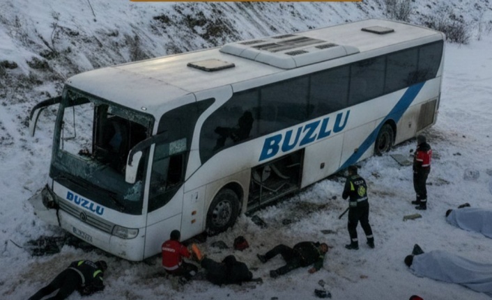 Otobüs faciasında 5 yolcu Alanya’dan