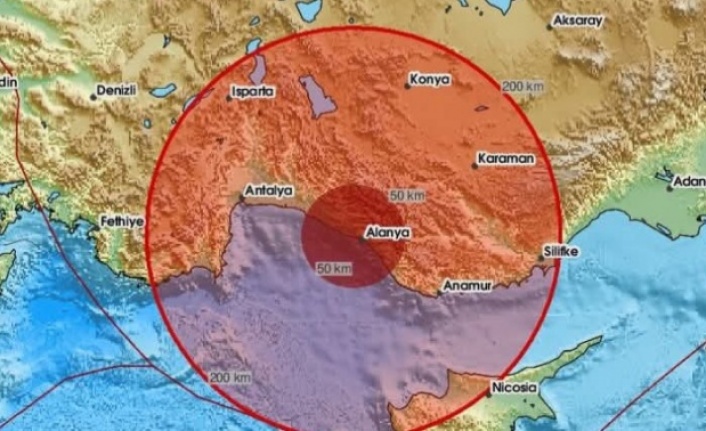 Alanya'yı korkutan deprem
