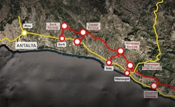 Alanya Otoyolu yolu güzergahında kriz