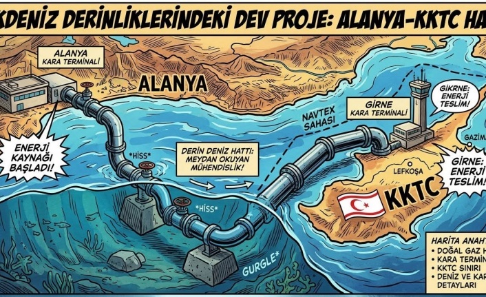 Alanya'dan Kıbrıs'a doğal gaz hattı
