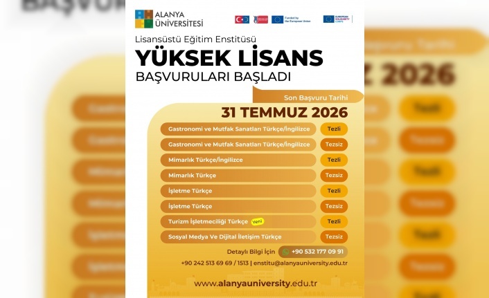 Yüksek Lisans başvuruları başladı
