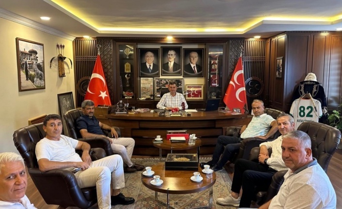 Muhtarlardan MHP Alanya İlçe Başkanı Türkdoğan’a ziyaret!