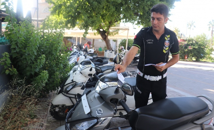 Trafik zabıtadan motosiklet sürücülerine uyarı notu!