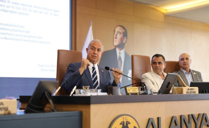 Alanya Belediyesi Eylül ayı meclis toplantısı yapıldı!