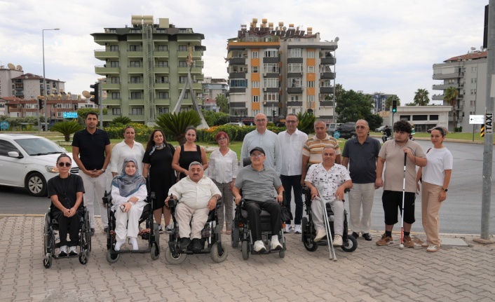 Alanya Çevreyolunda engelsiz yaya dönemi