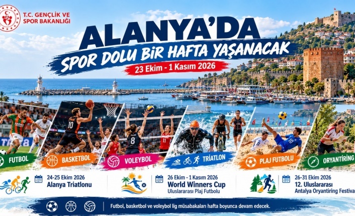 Alanya’da spor dolu bir hafta